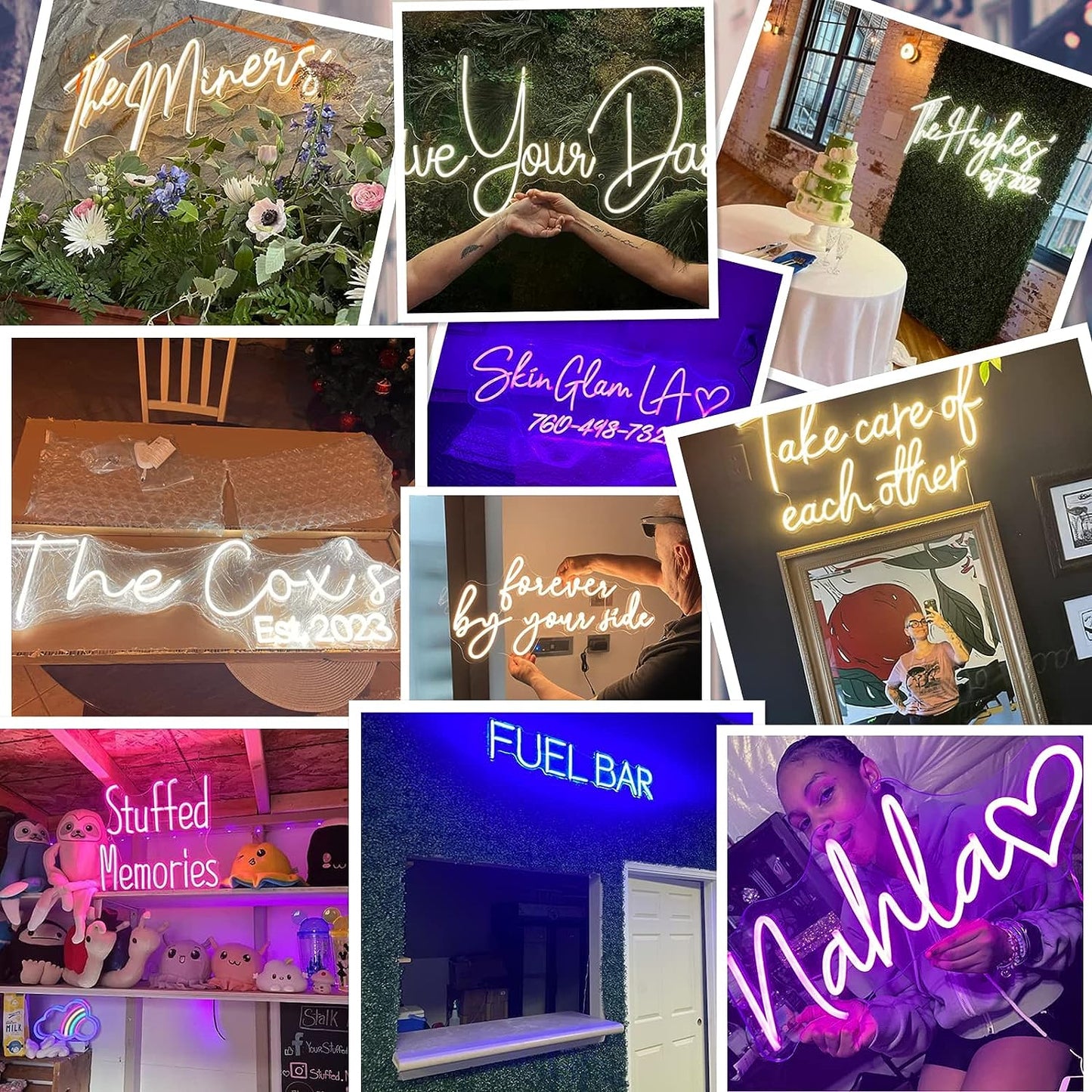 Custom Led Neon Signs for Wall Decor, Personalized Neon Lights Sign for Wedding Party Birthday Gift Name Bedroom Home Man Cave Bar Game Room
