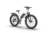 Aostirmotor Electric Mountain Bike, 750W Motor, 48V 13AH Removable Lithium Battery Ebike with Rack, 26" 4.0 inch Fat tire Bike, Electric Bicycle for Adults (White