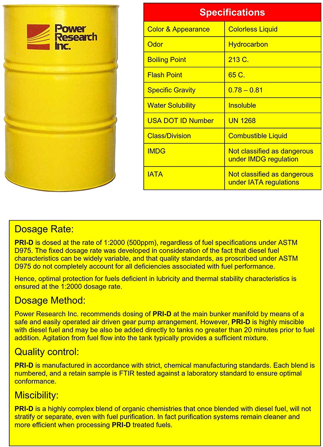 PRI-D Fuel Diesel Treatment for Lubricity & Stability Improved Performance, Maintenance, and Emissions Reductions, Maximum Lubricity Protection, Super Concentrated & Safe - 16 Oz 12 Pack