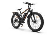 Aostirmotor Electric Mountain Bike, 750W Motor 48V 13AH Removable Lithium Battery Ebike with Rack, 26" 4.0 inch Fat tire Bike, Electric Bicycle for Adults