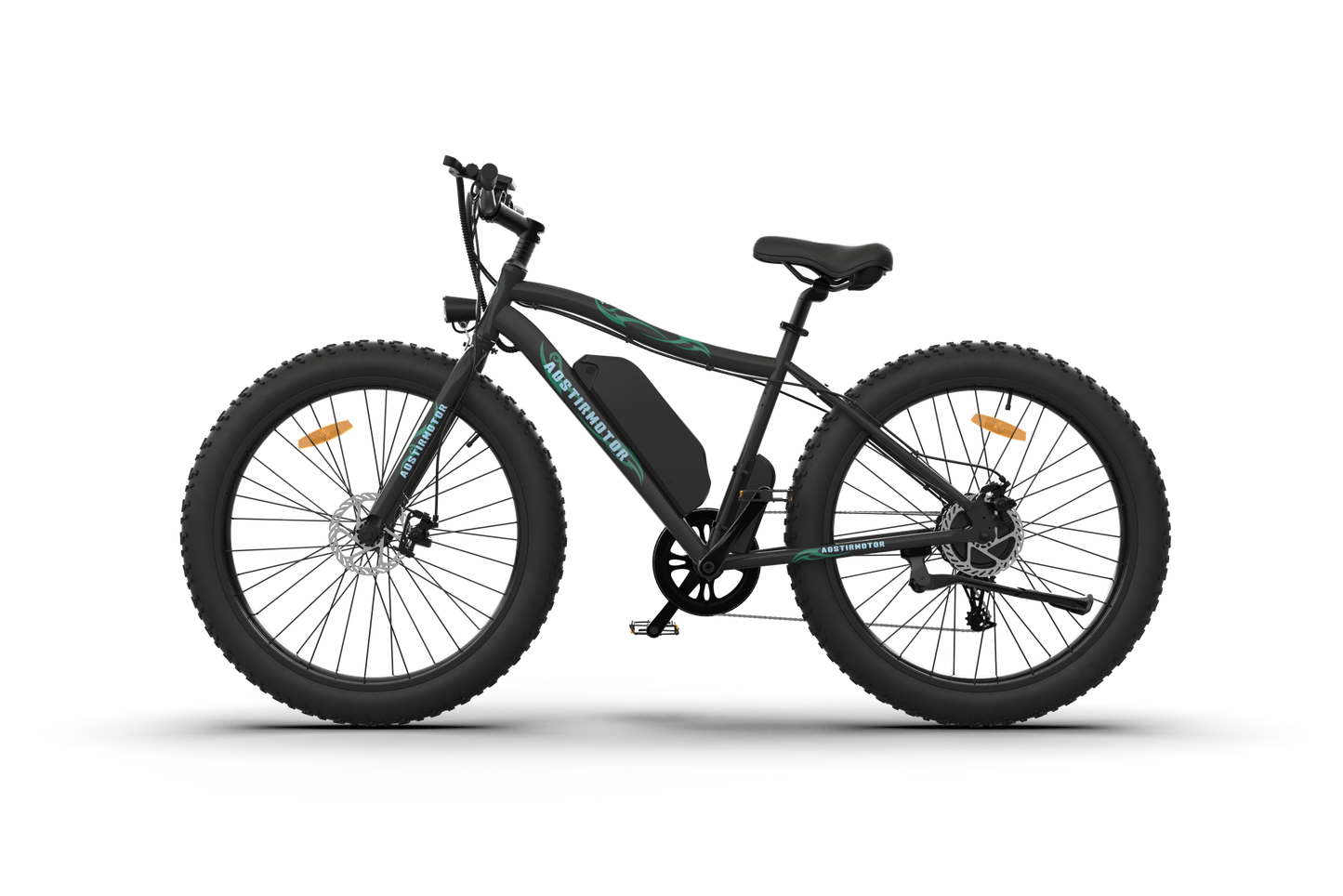 Aostirmotor Electric Mountain Bike 500W 36V 13Ah Ebike, 26x4.0 inch Fat Tire Ebike, Electric Bike for Adults (Black)