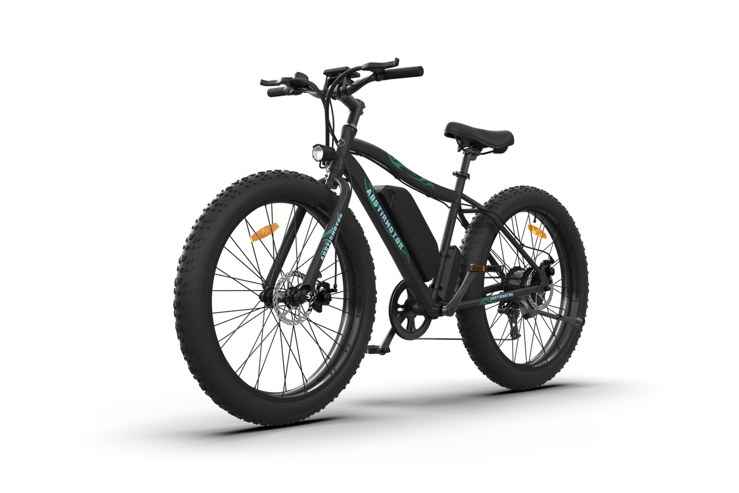Aostirmotor Electric Mountain Bike 500W 36V 13Ah Ebike, 26x4.0 inch Fat Tire Ebike, Electric Bike for Adults (Black)