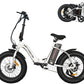 Aostirmotor Folding Electric Bike 20 inch Fat Tire Electric Bicycle with 500W Motor, 36V 13AH Removable Lithium Battery for Adults