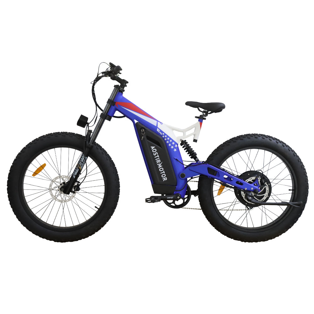 Fithood AOSTIRMOTOR 26", 1500W Electric Bike, Fat Tire, 48V 20AH Removable Lithium Battery for Adults
