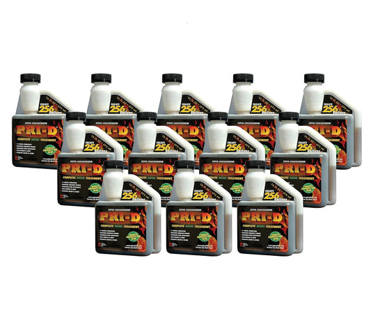 PRI-D Fuel Diesel Treatment for Lubricity & Stability Improved Performance, Maintenance, and Emissions Reductions, Maximum Lubricity Protection, Super Concentrated & Safe - 16 Oz 12 Pack
