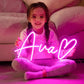 Custom Led Neon Signs for Wall Decor, Personalized Neon Lights Sign for Wedding Party Birthday Gift Name Bedroom Home Man Cave Bar Game Room