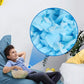 Premium Shredded Memory Foam Bean Bag Filler, Pillow Cushion Filling, Dog Bed, Craft, Pouf Refill, Poly Fill/Poly Fil Stuffing- Soft, Made in USA, Multi Color - 10 lbs