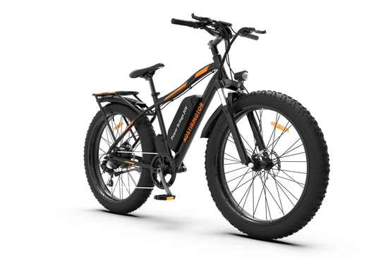 Aostirmotor Electric Mountain Bike, 750W Motor 48V 13AH Removable Lithium Battery Ebike with Rack, 26" 4.0 inch Fat tire Bike, Electric Bicycle for Adults